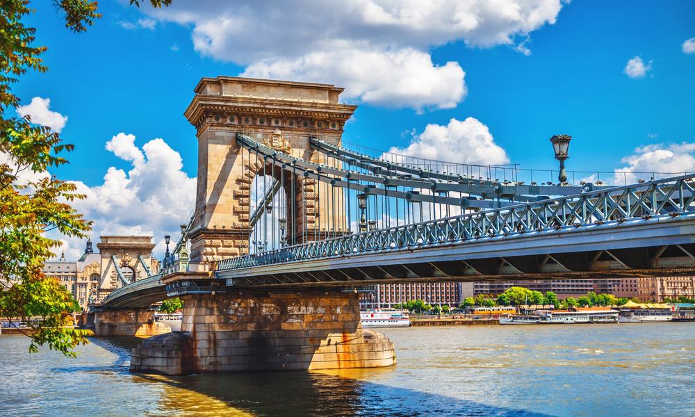 Kettingbrug op de Donau in Boedapest