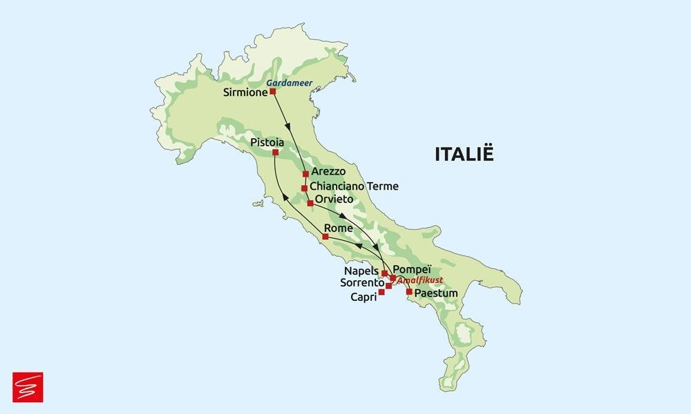 Route Cultureel Midden-Italië & omgeving Sorrento