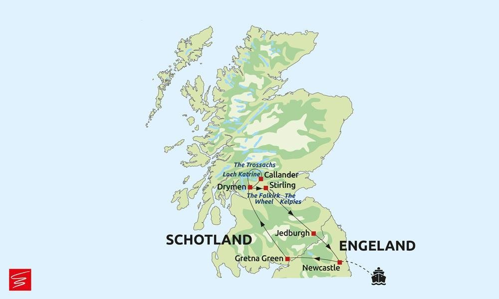 Route Kennismaking met Schotland