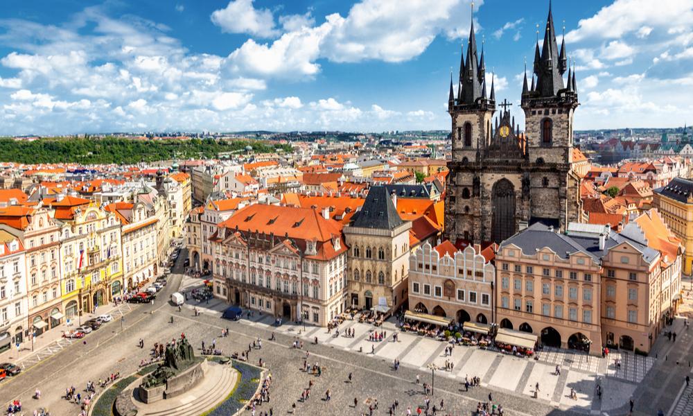 Oude Stadsplein in Praag