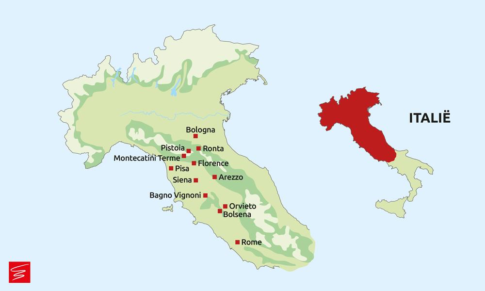 Reisschema Kerst- en nieuwjaarsreis 12 dagen Toscane, Umbrië & Rome | KRAS Busreizen